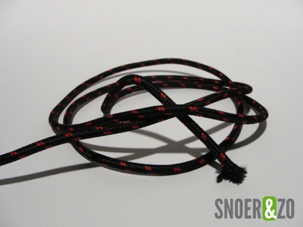 Zwart-rood strijkijzersnoer flex