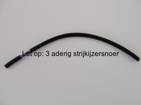 Zwart-wit stofsnoer - 3 aderig