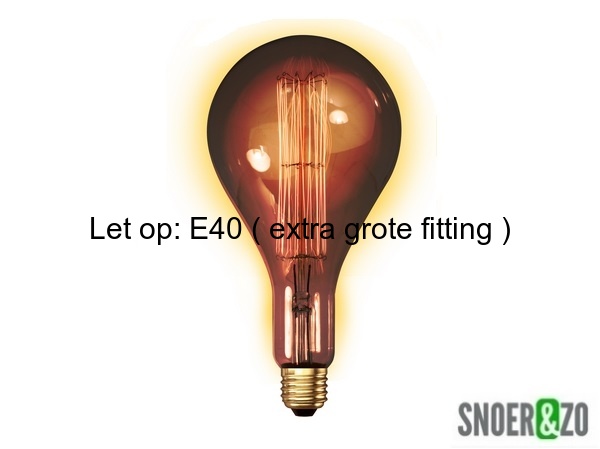 Calex kooldraadlamp XXL peer goud 100W E40