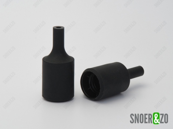 Fittinghuls siliconen cilinder zwart E27