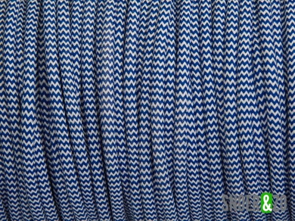 Blauw-wit strijkijzersnoer
