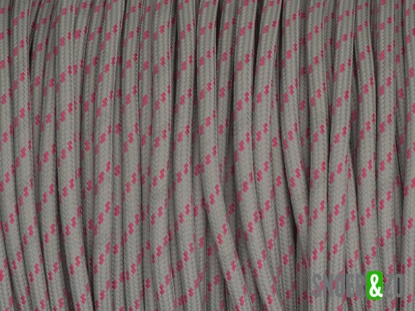 Grijs-roze strijkijzersnoer flex