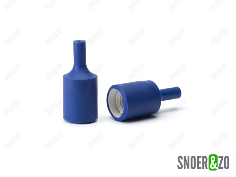 Fittinghuls siliconen cilinder donkerblauw E27