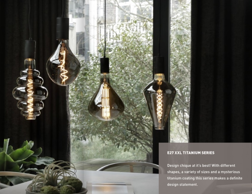 spreken spuiten Garderobe Calex XXL Paris LED lamp 6W E27 titanium | Snoer & Zo