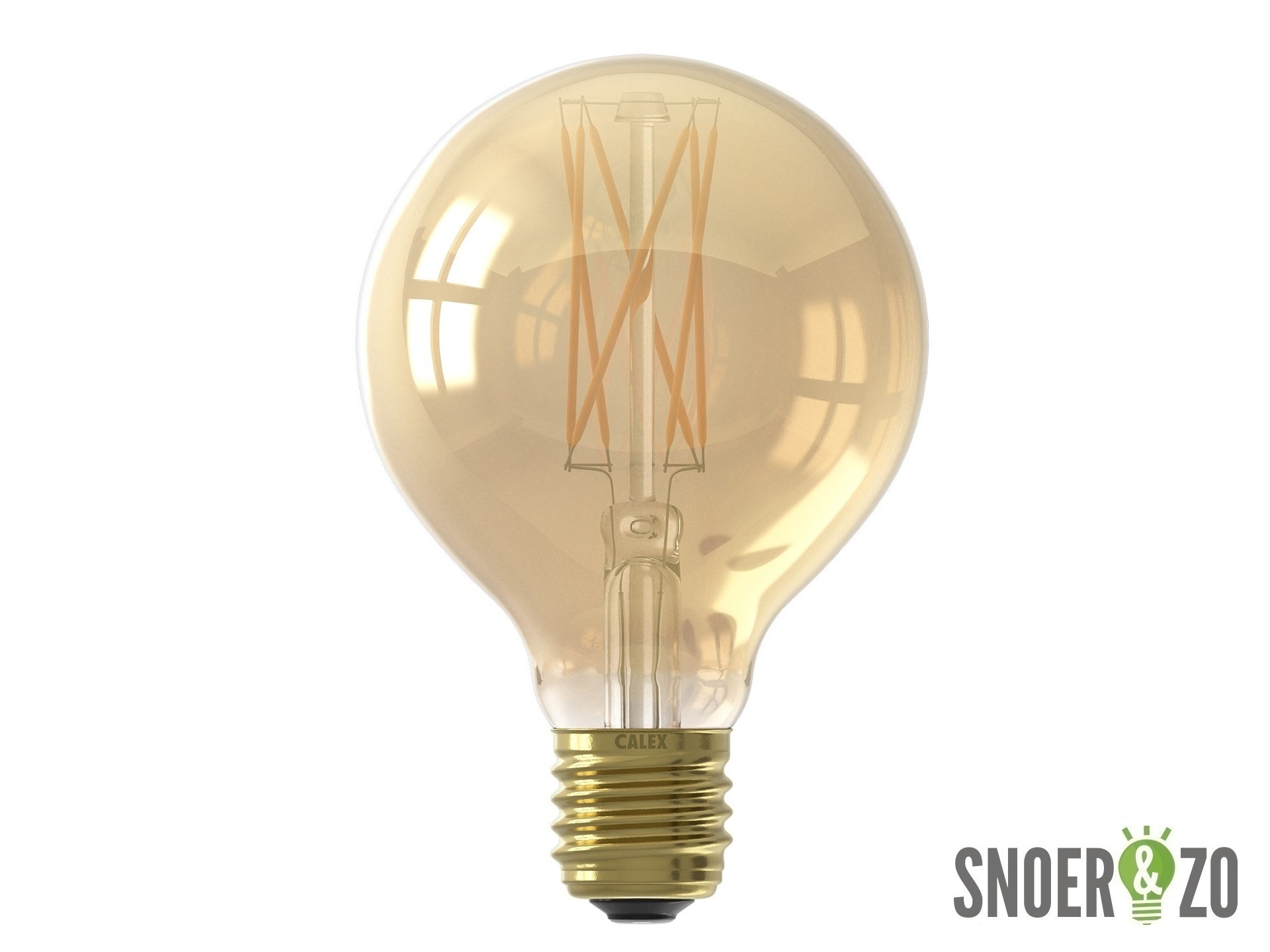Calex LED filament globe 80mm 4W E27 goud dimbaar - 425452