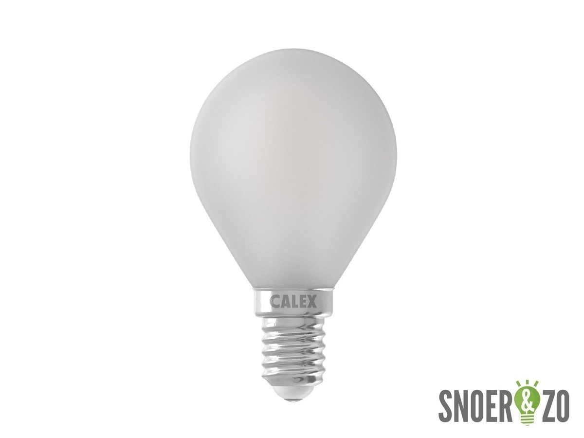 Calex LED filament kogel 3.5W E14 frosted dimbaar