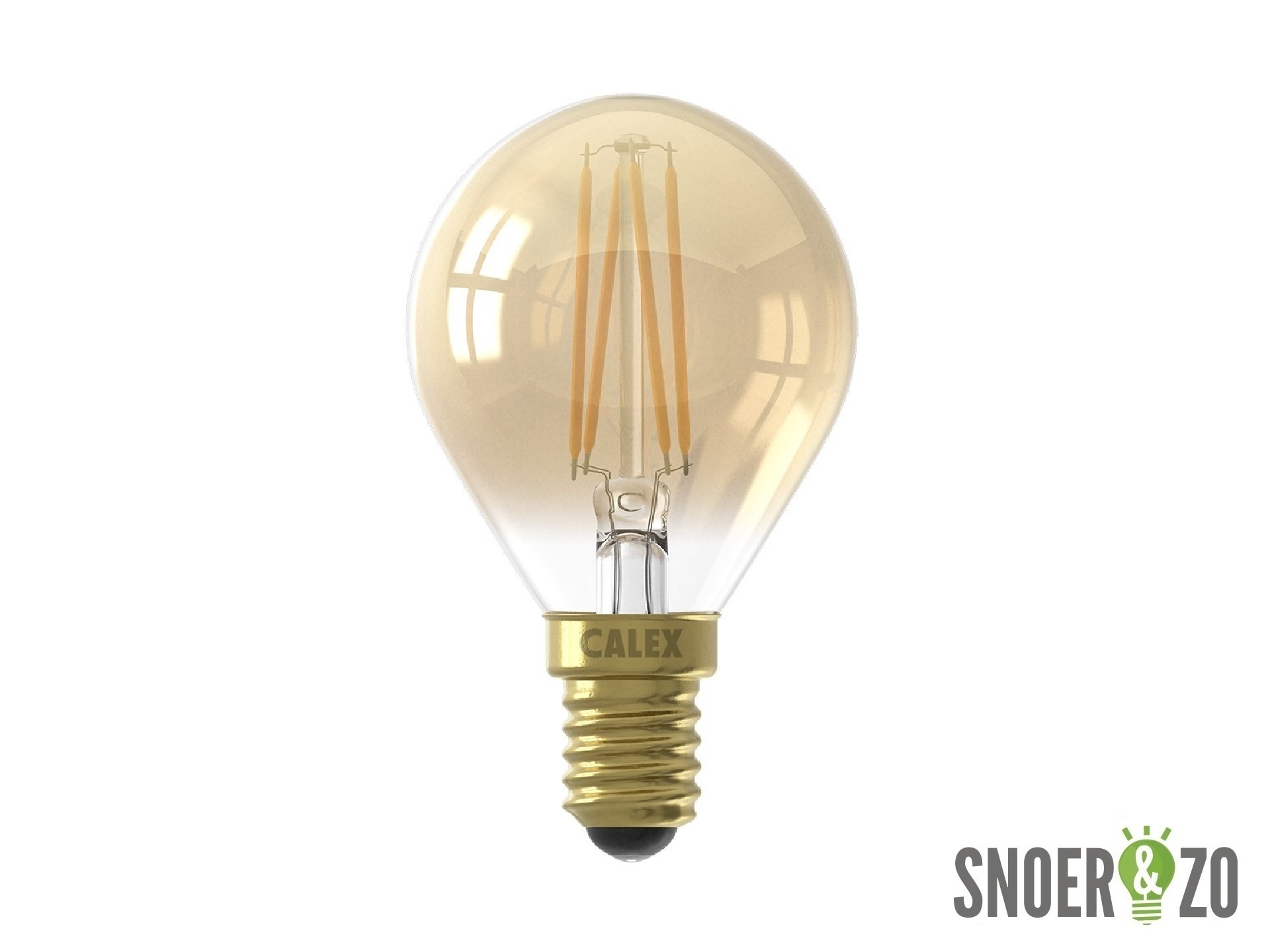 Calex LED filament kogel 3.5W E14 goud dimbaar - 474481
