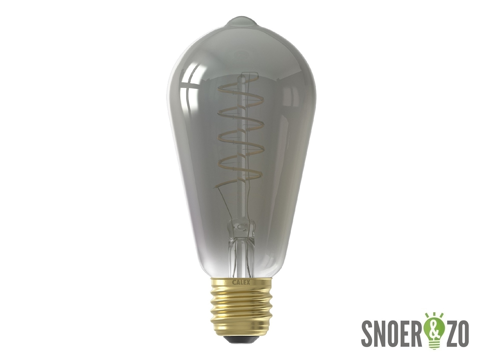 Calex LED flex filament edison ST64 4W E27 titanium dimbaar - 425753