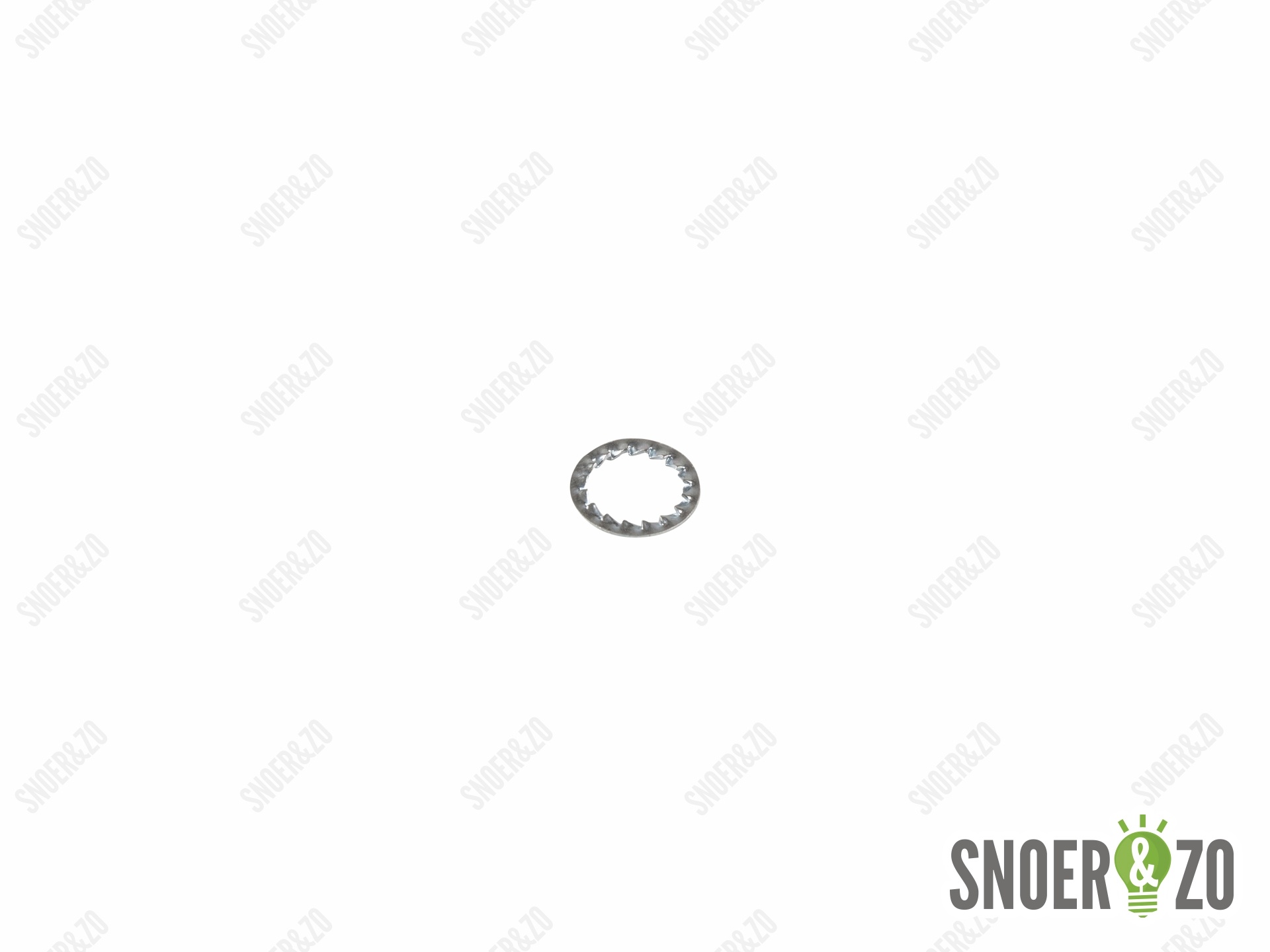 Kartelring metaal 15 mm met gat 10.5 mm