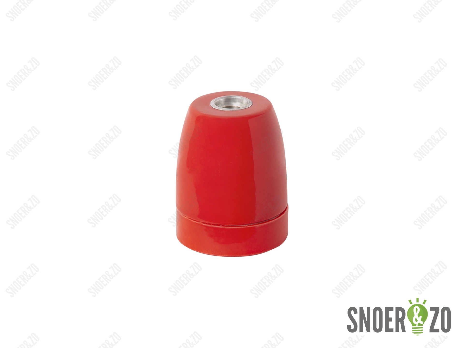 Porselein fitting rood E27