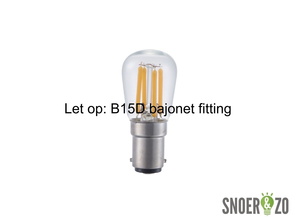 bedreiging Mus mat SPL LED filament parfum 3W B15D helder - Snoerenzo.nl