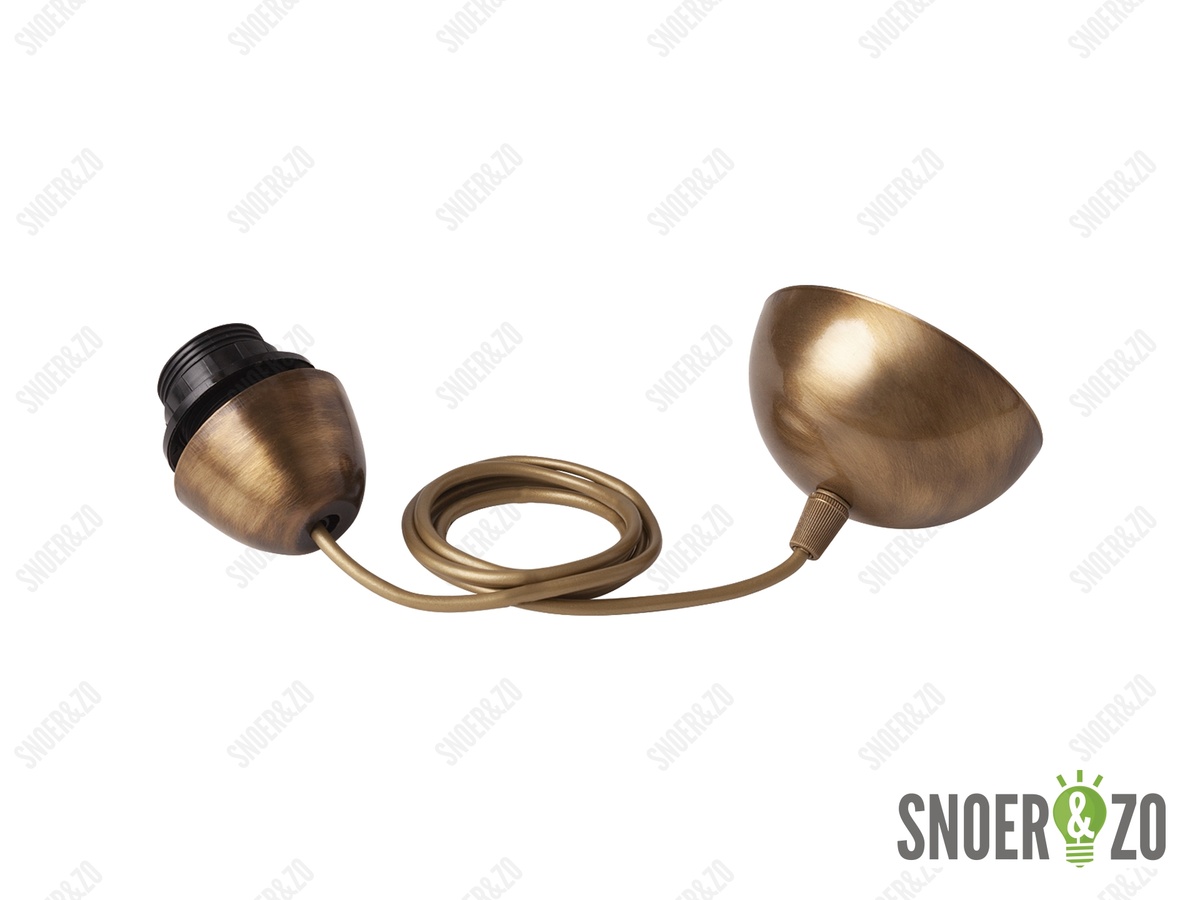 Snoerpendel E27 - 120cm - kleur brons