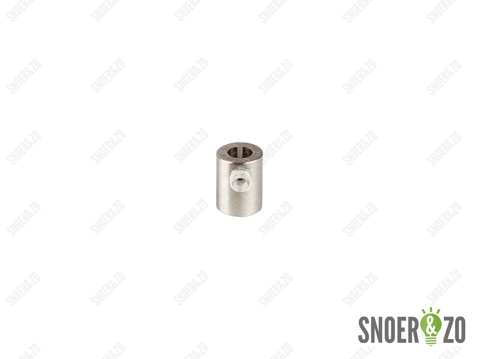 Trekontlaster geborsteld nikkel ( RVS look ) binnendraad
