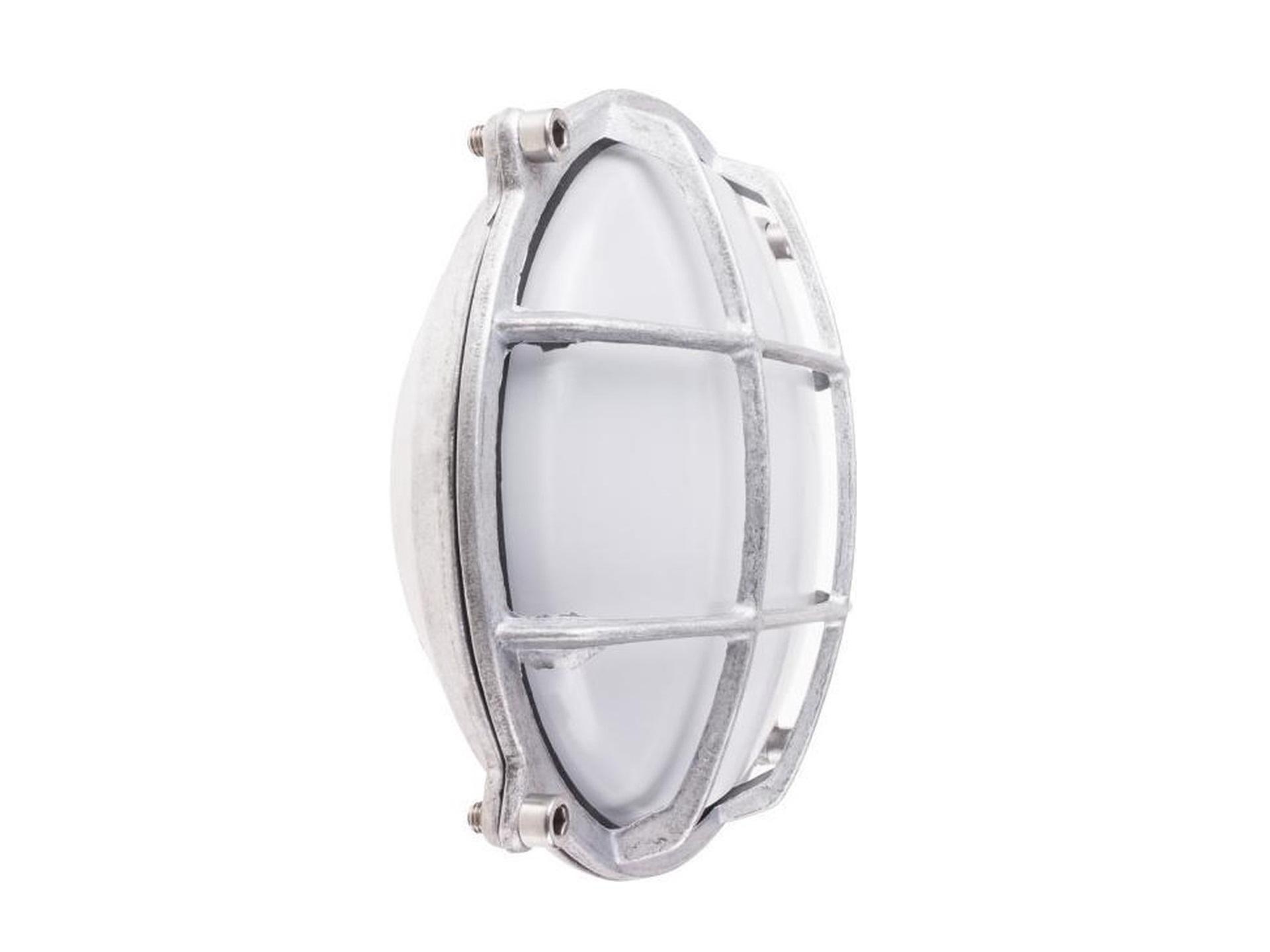 BEL Lighting Mani R E27 - industriële wandlamp rond - aluminium
