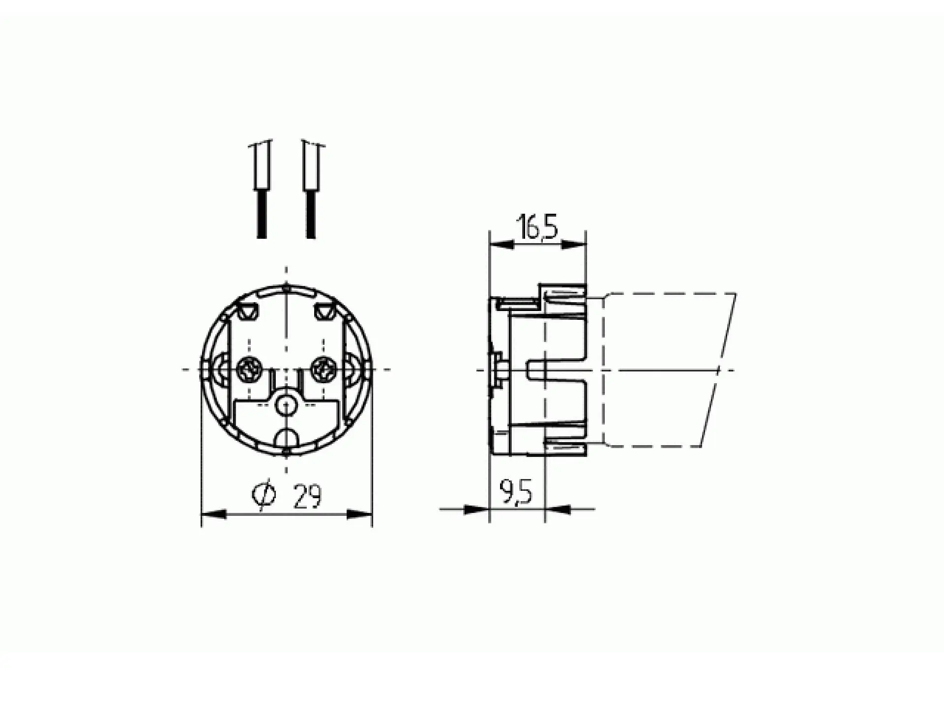 BJB opsteekfitting G13 - voor TL-D buizen - 26.424.1001.50