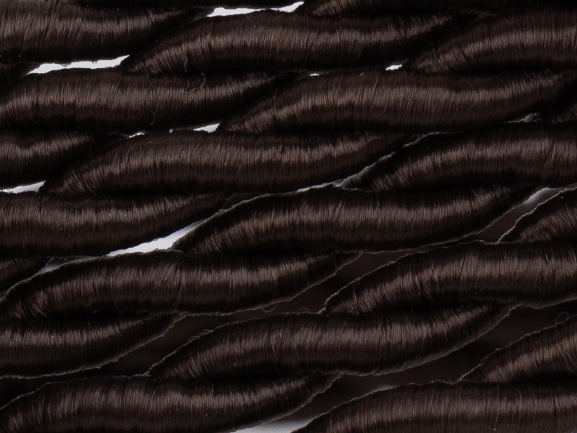 Bruin gedraaid strijkijzersnoer - 2 aderig