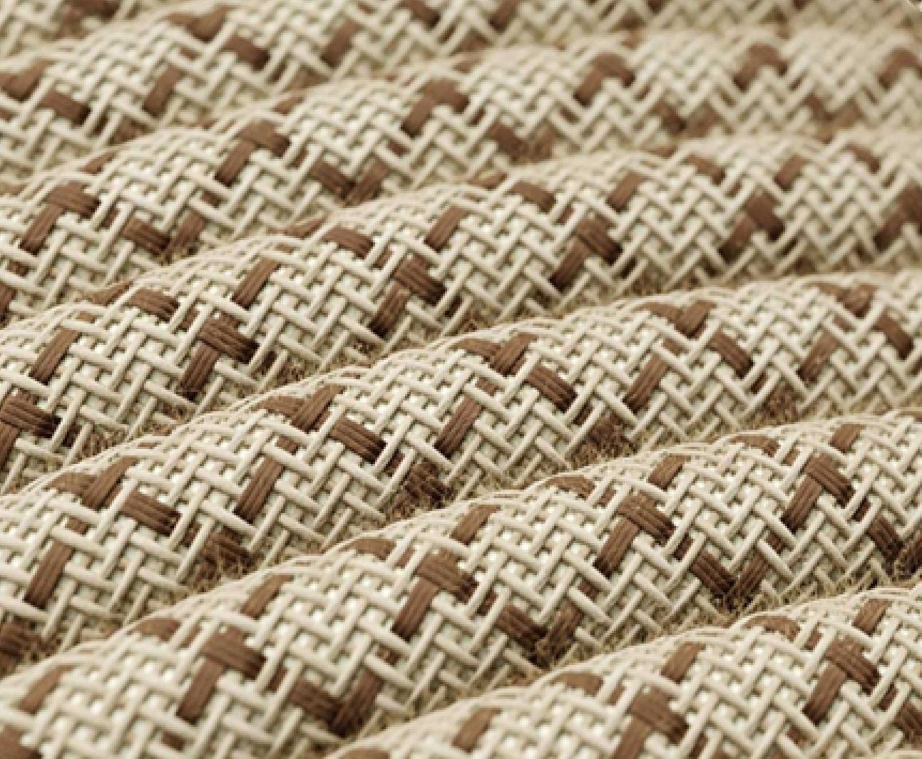 Bruin geruit linnen strijkijzersnoer - 2 aderig