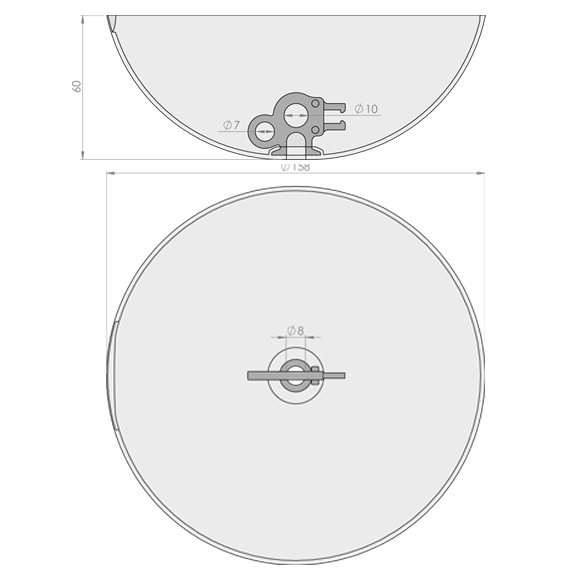 CableCup zilver CableCup zilver