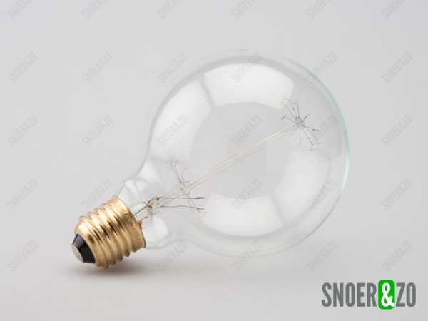 Calex kooldraadlamp globe 95mm helder 40W E27