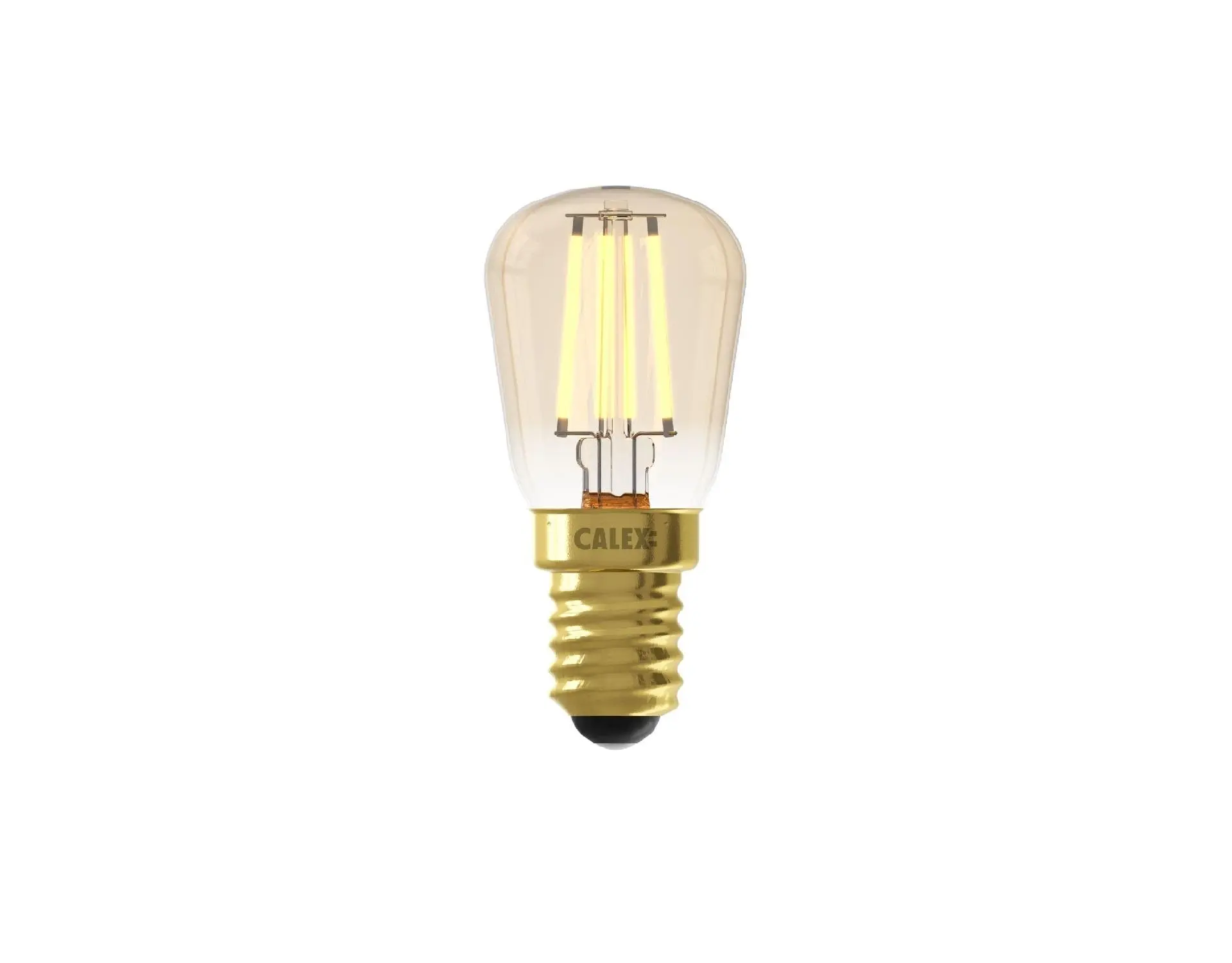 Calex LED filament buislamp T26 2.7W E14 goud dimbaar