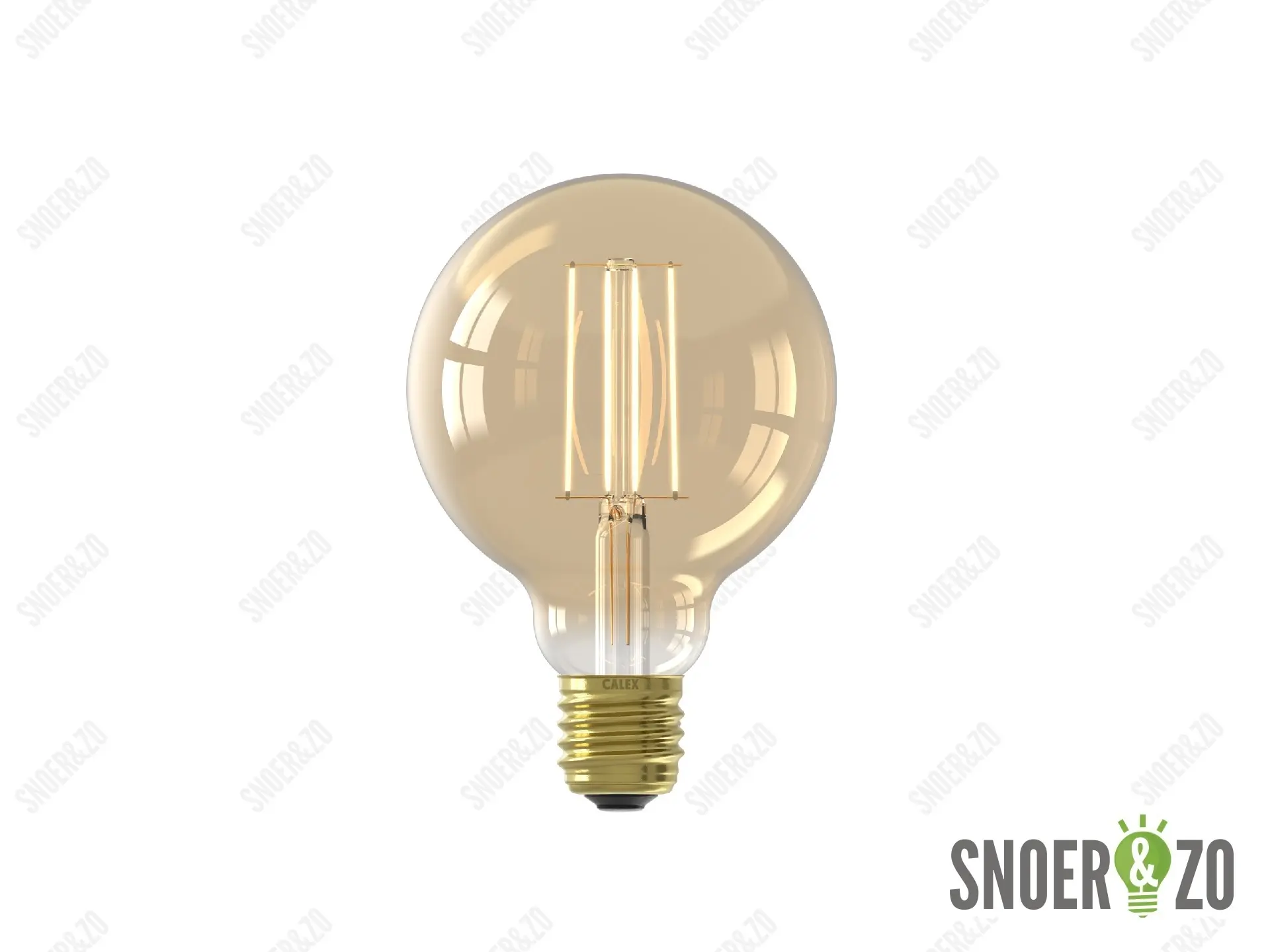 Calex LED filament globe 80mm 3.5W E27 goud dimbaar