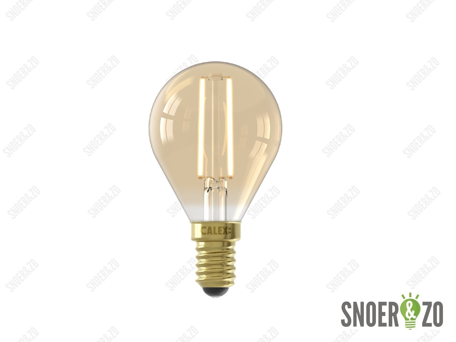 Calex LED filament kogel 3.5W E14 goud dimbaar