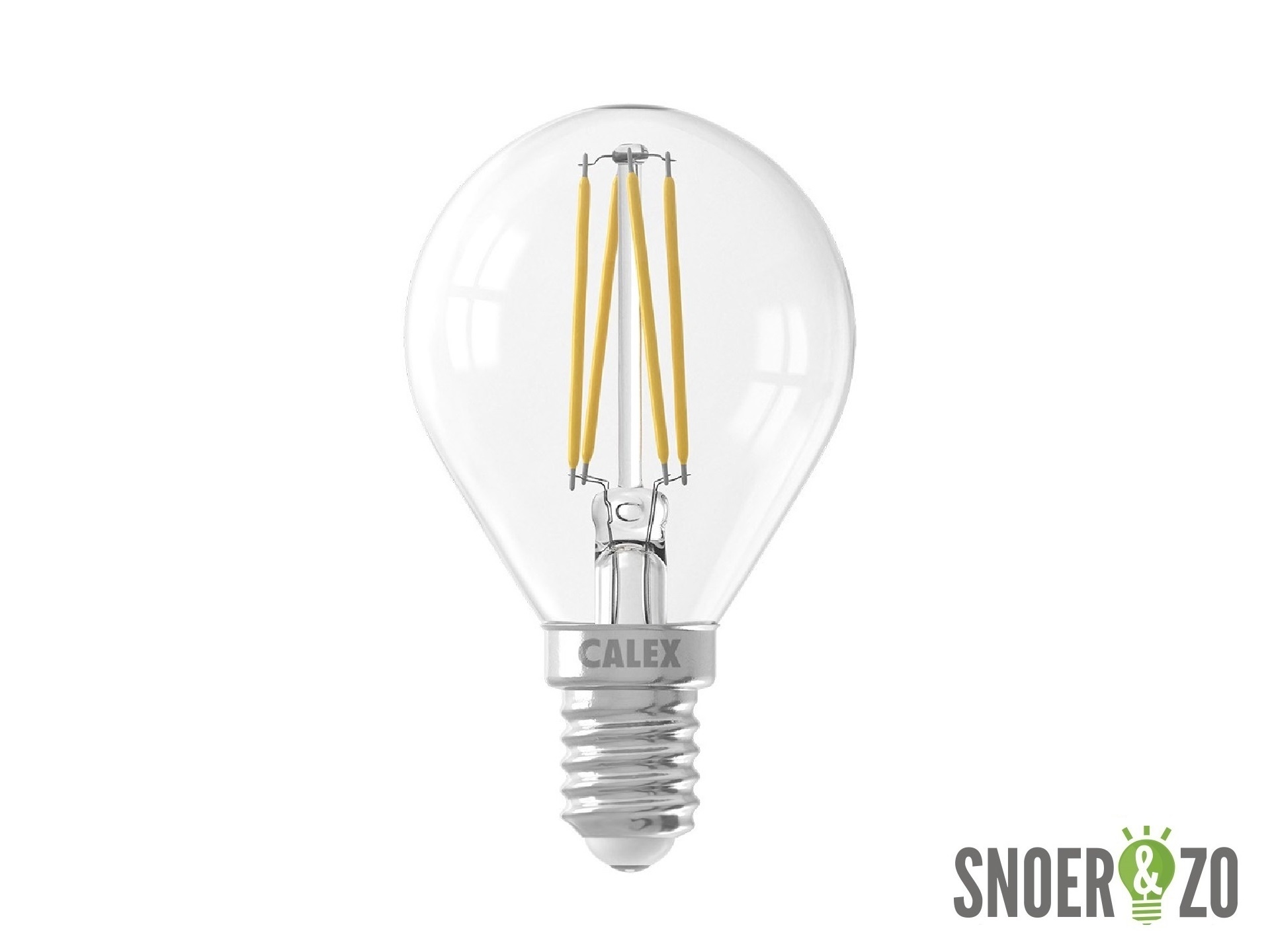 Calex LED filament kogel 3.5W E14 helder dimbaar - 474482 Calex LED filament kogel 3.5W E14 helder dimbaar - 474482