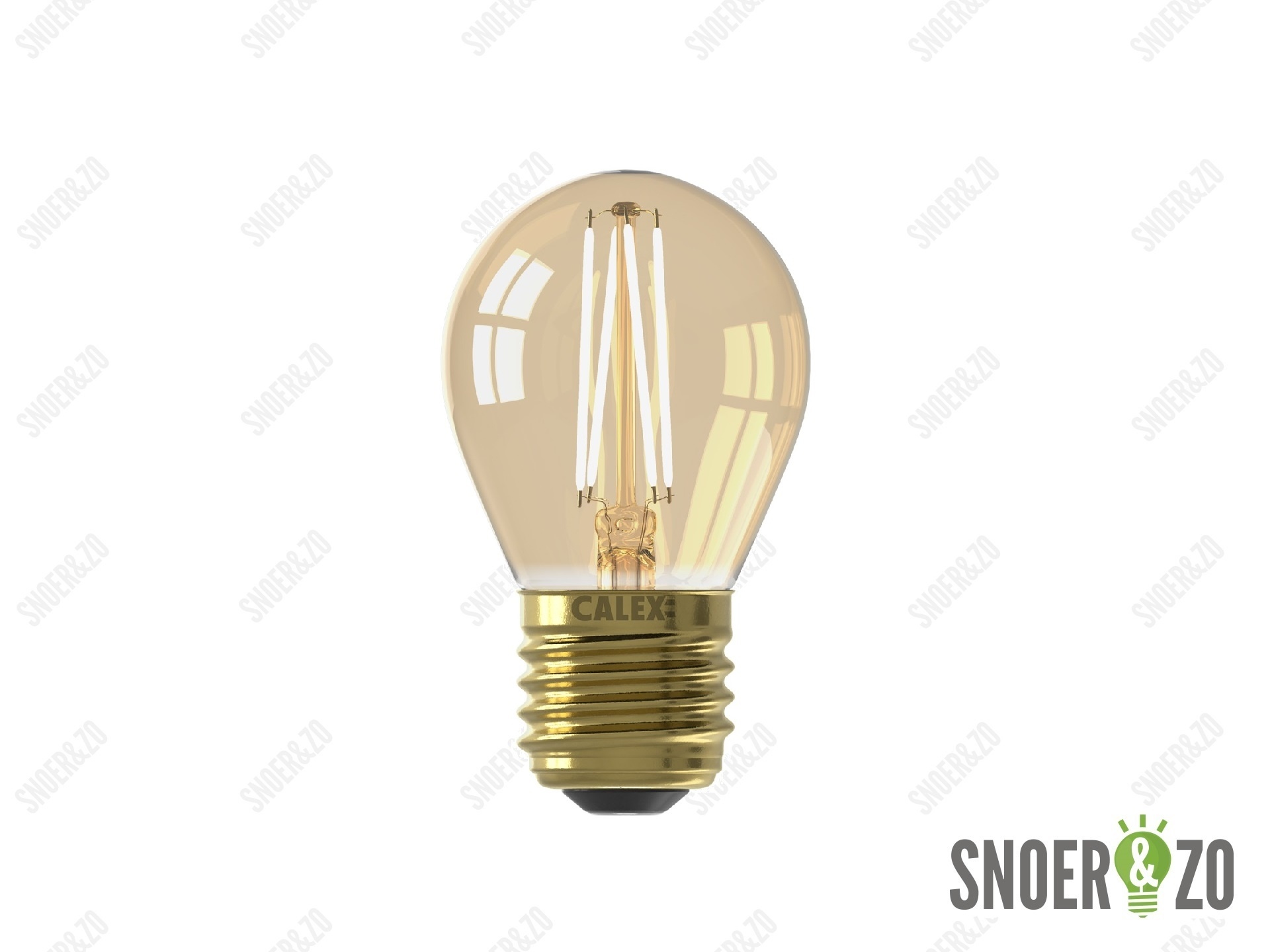 Calex LED filament kogel 3.5W E27 goud dimbaar Calex LED filament kogel 3.5W E27 goud dimbaar
