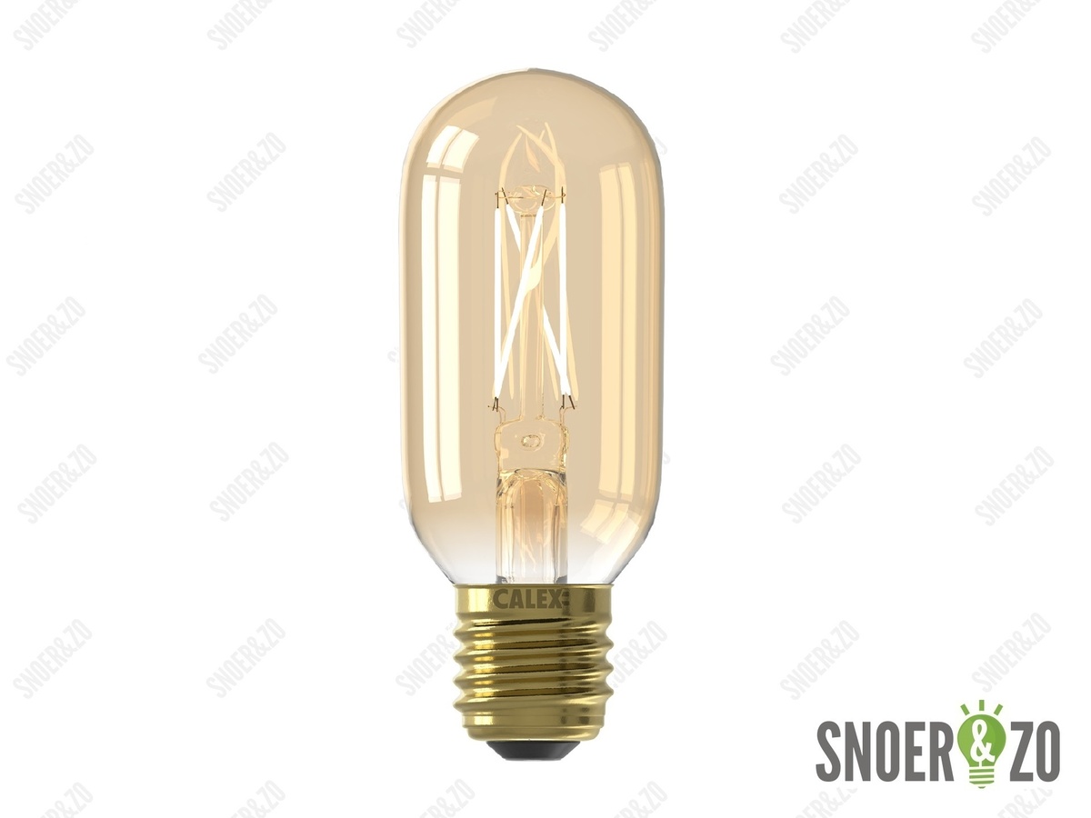 Calex LED filament T45x110mm buislamp 4W E27 goud dimbaar - 425494