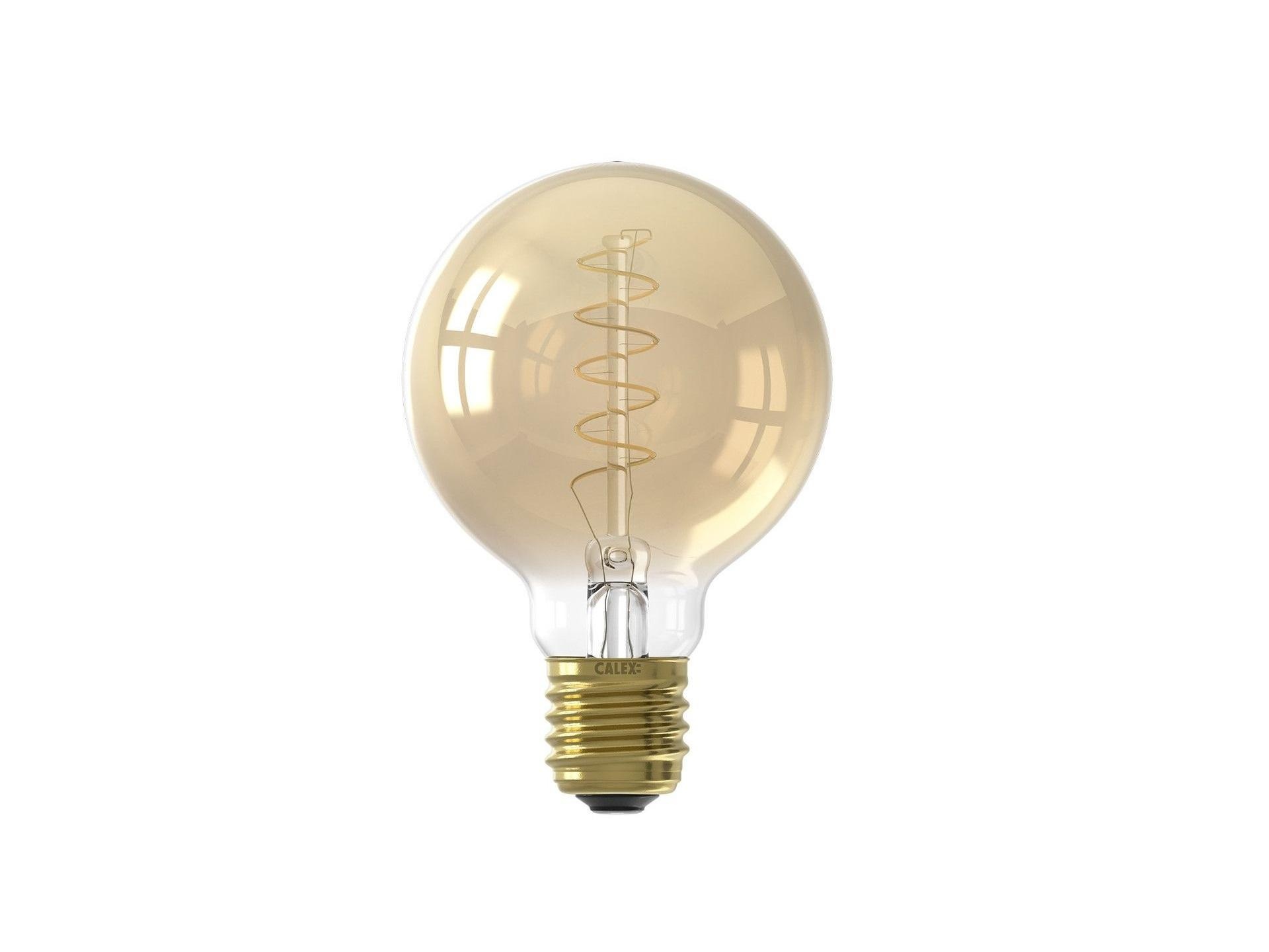 Calex LED flex filament globe 80mm 3.8W E27 goud dimbaar