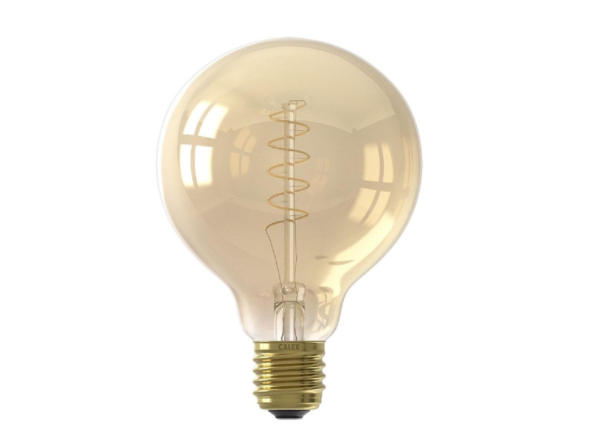 Calex LED flex filament globe 95mm 3.8W E27 goud dimbaar