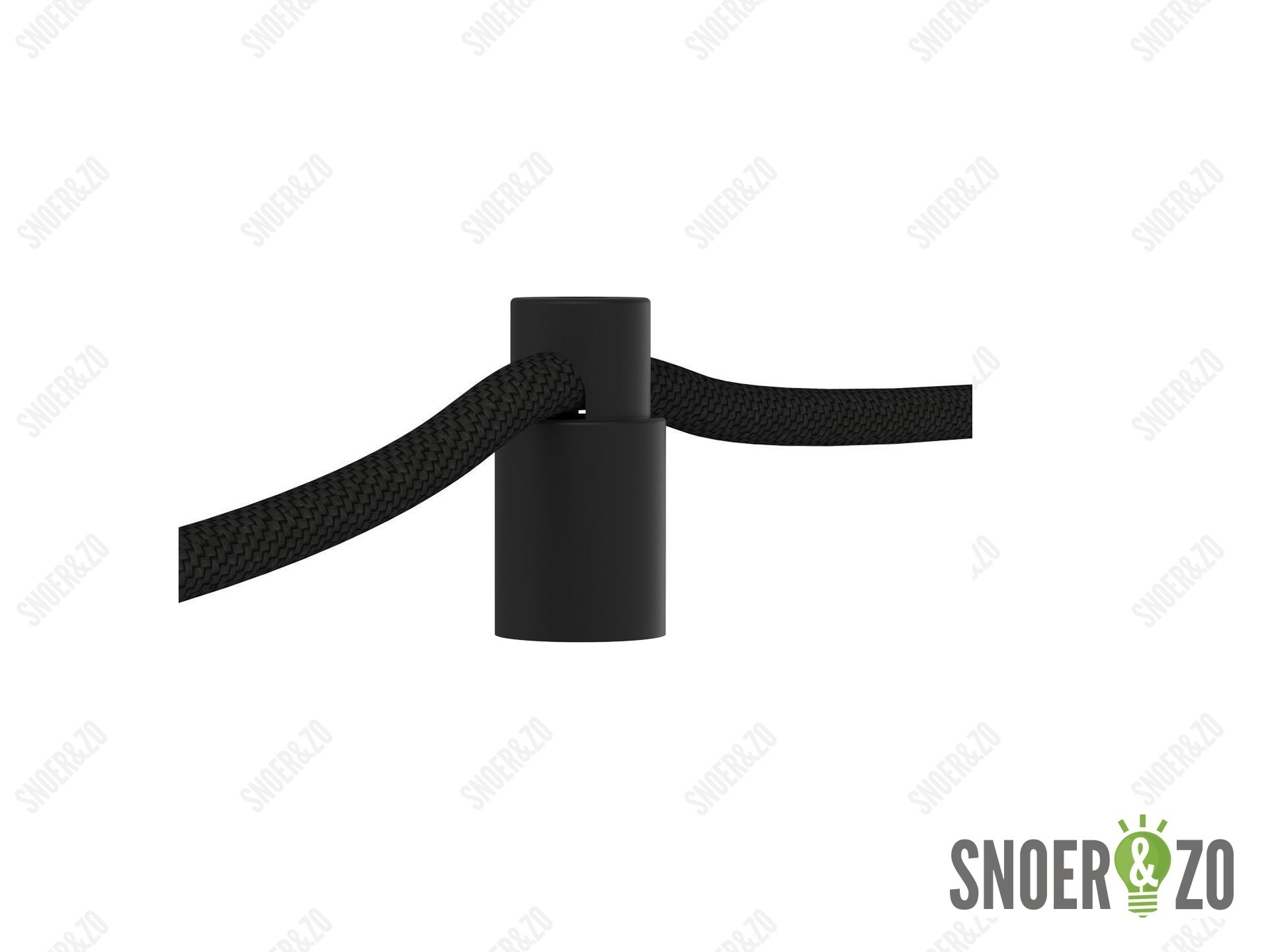 Calex plafond snoerbevestiging zwart - set van 5 stuks