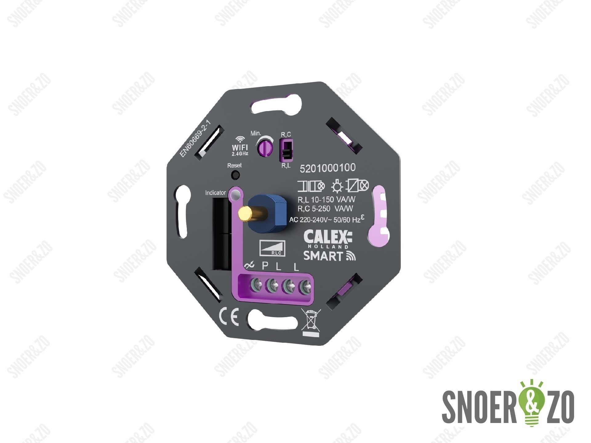 Calex Smart WiFi dimmer led 5-250W - Jung LS990 wit set