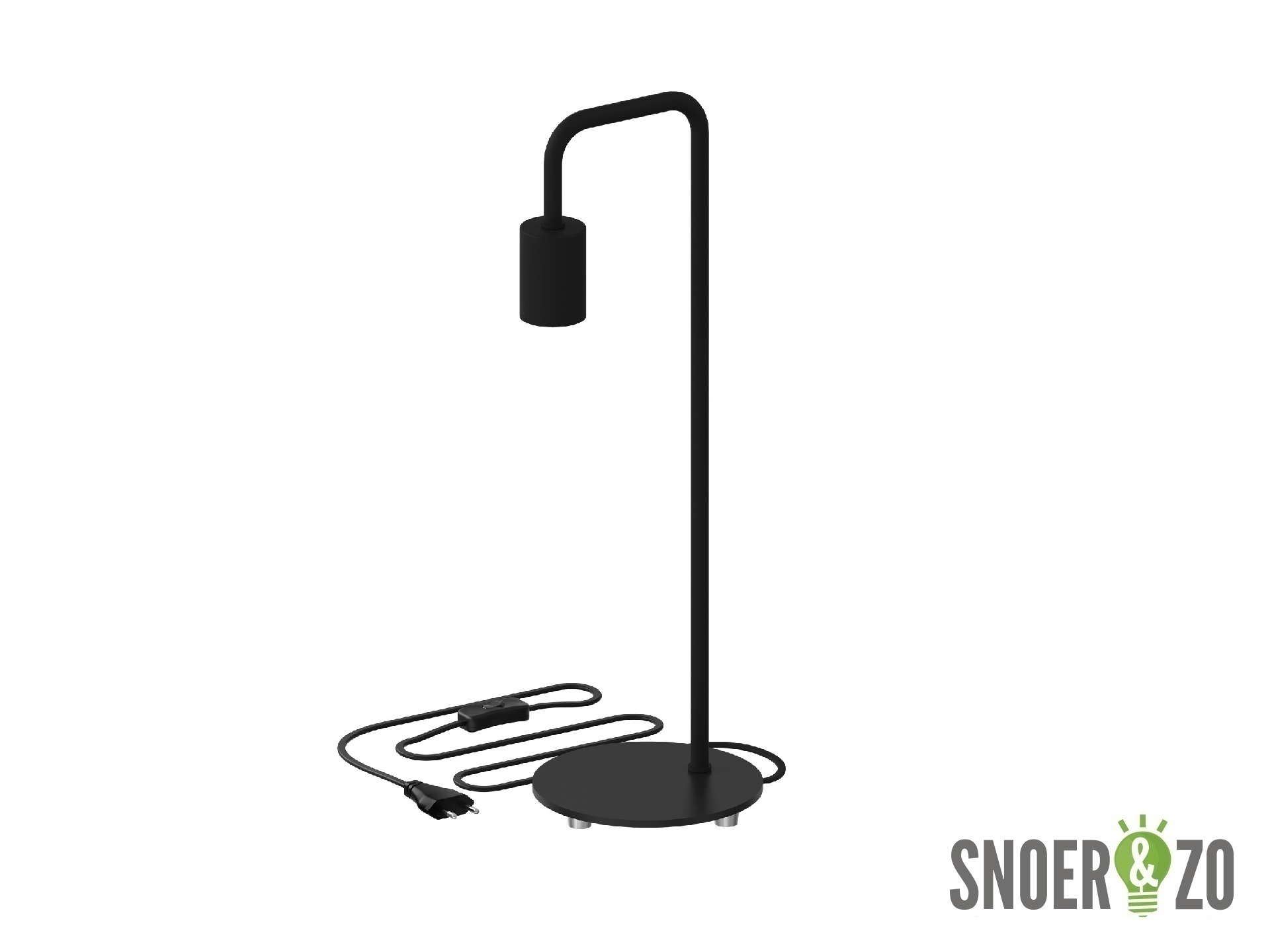 Calex U-Line tafellamp mat zwart E27 Calex U-Line tafellamp mat zwart E27