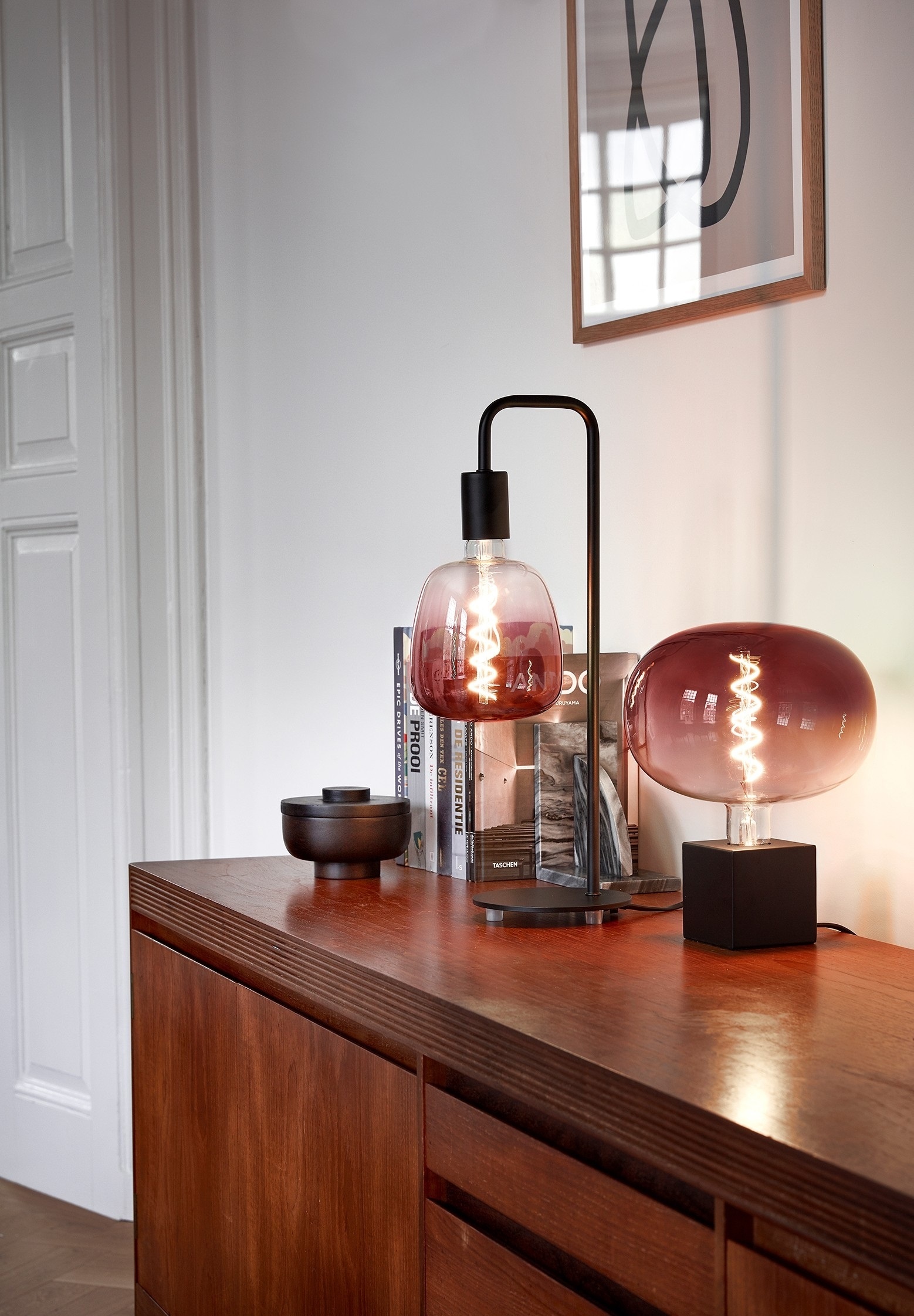 Calex U-Line tafellamp mat zwart E27 Calex U-Line tafellamp mat zwart E27