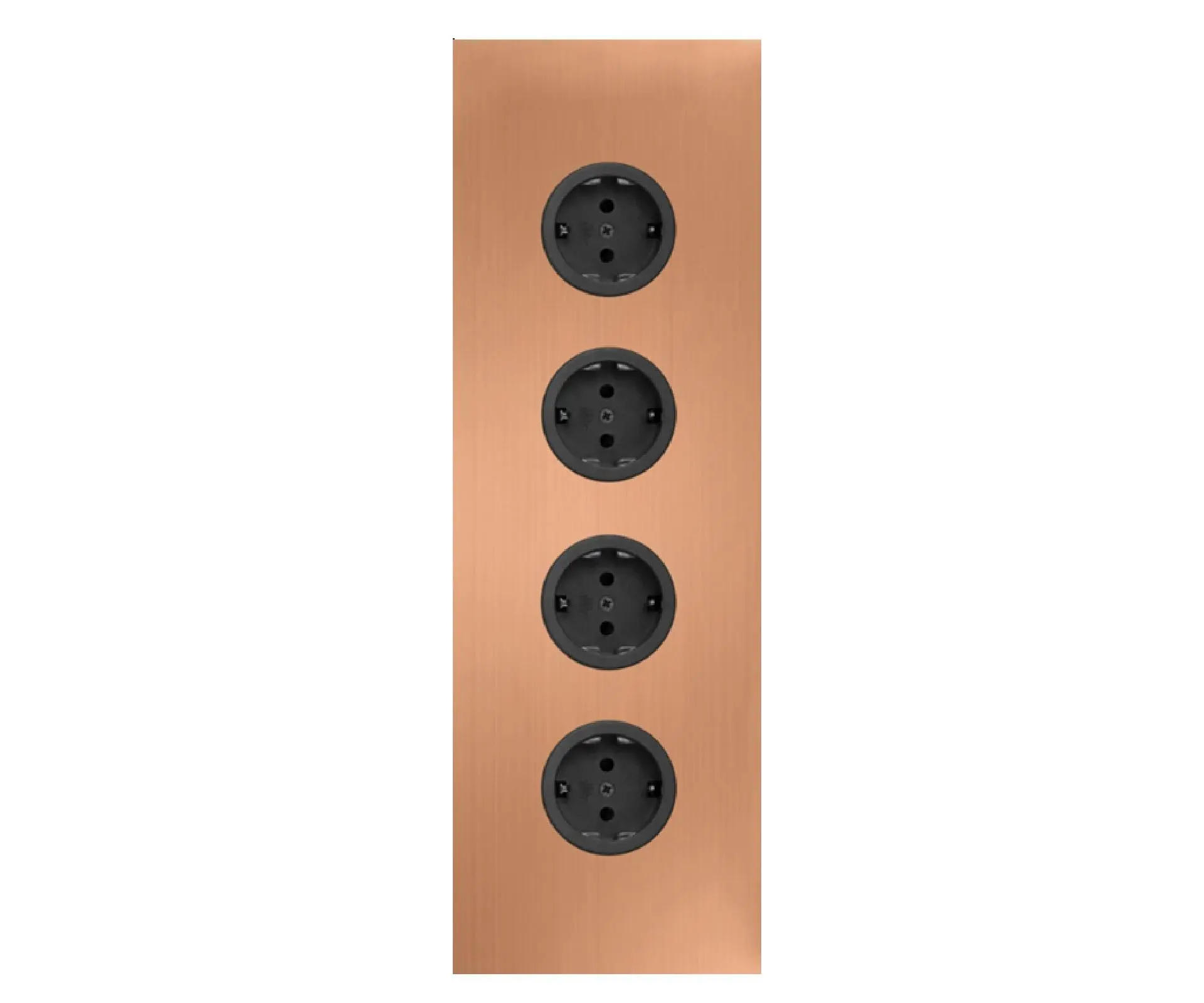 CARESSI 4ST36 Energiezuil Copper - opbouw met vier stopcontacten