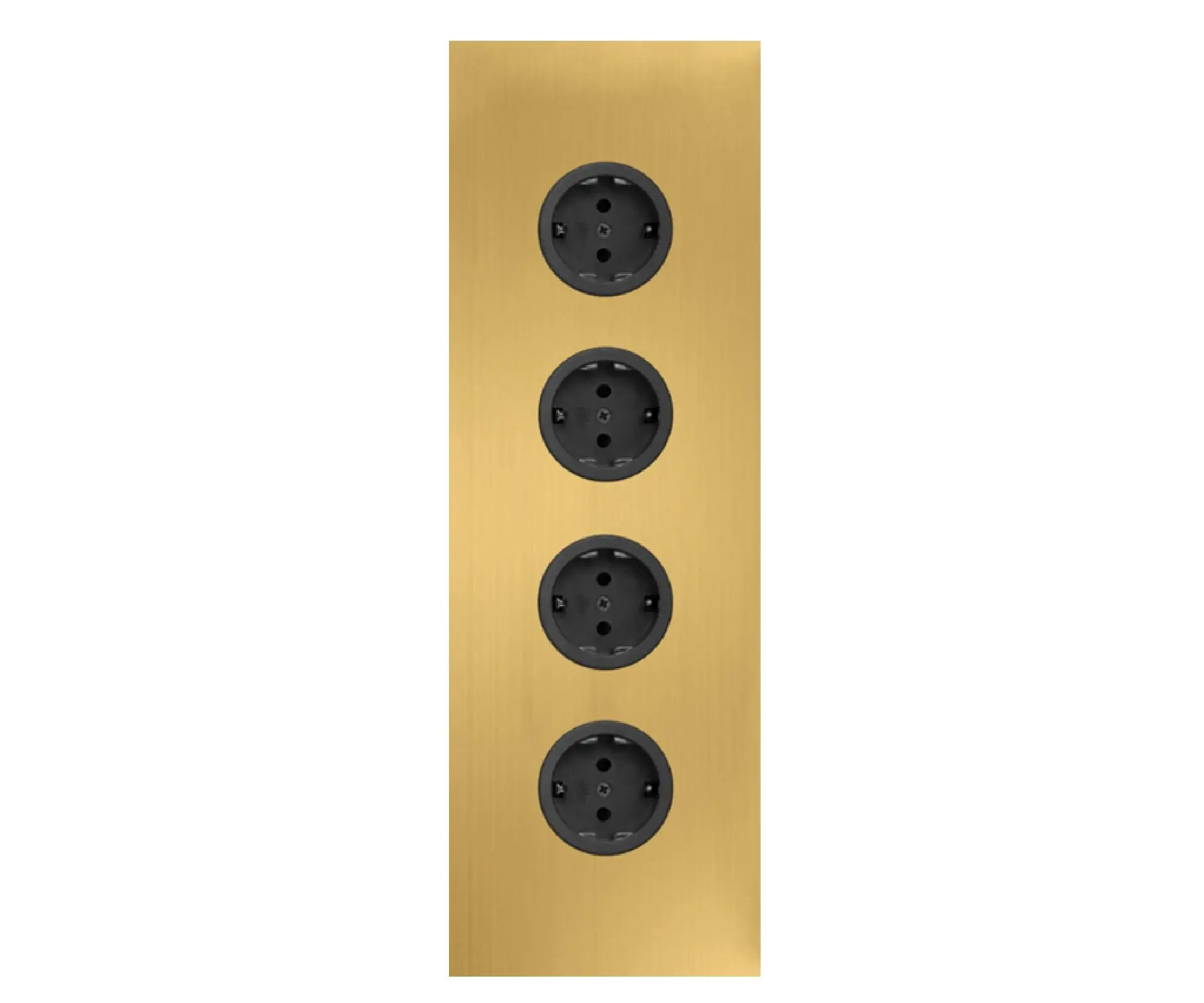 CARESSI 4ST36 Energiezuil Gold - opbouw met vier stopcontacten