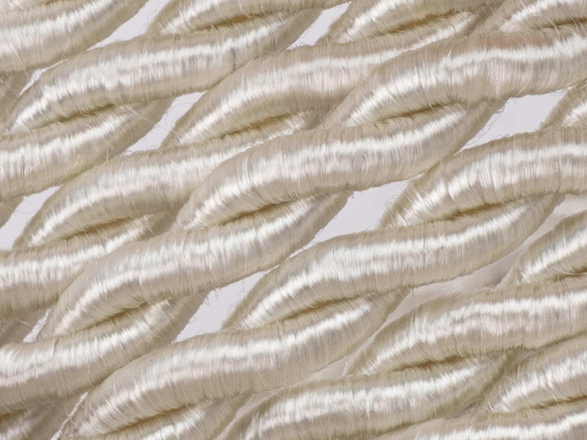 Champagne gedraaid strijkijzersnoer - 2 aderig