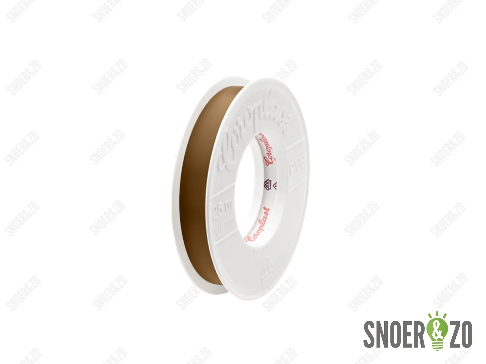Coroplast 302 isolatietape 15mm x 4.5m - bruin