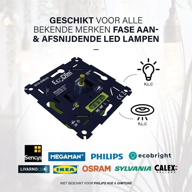 ECO-DIM.03 - LED dimmer inbouw - 0-500W