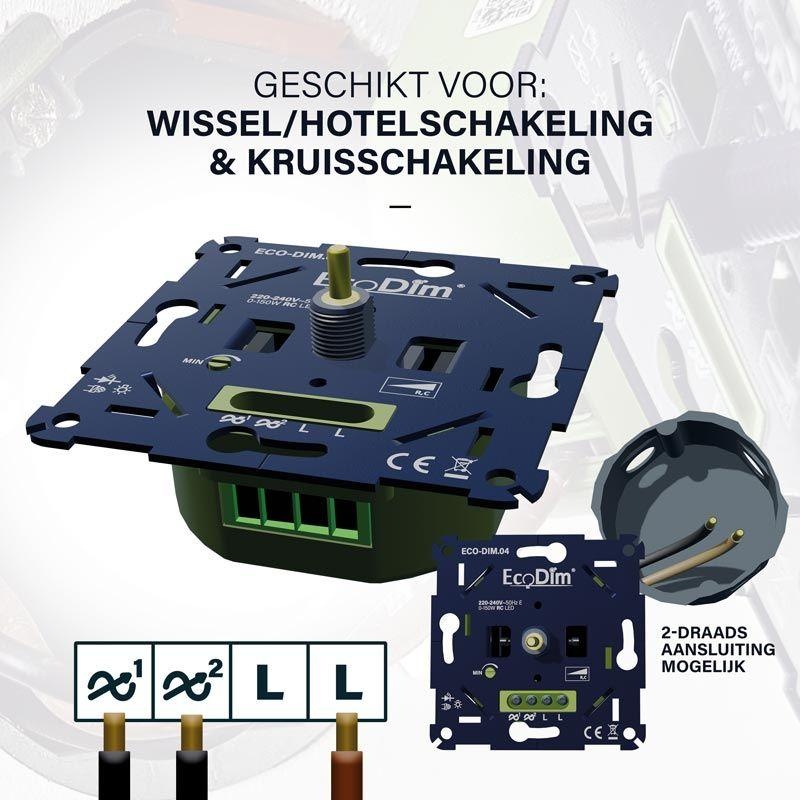 ECO-DIM.04 - LED dimmer inbouw - 0-150W