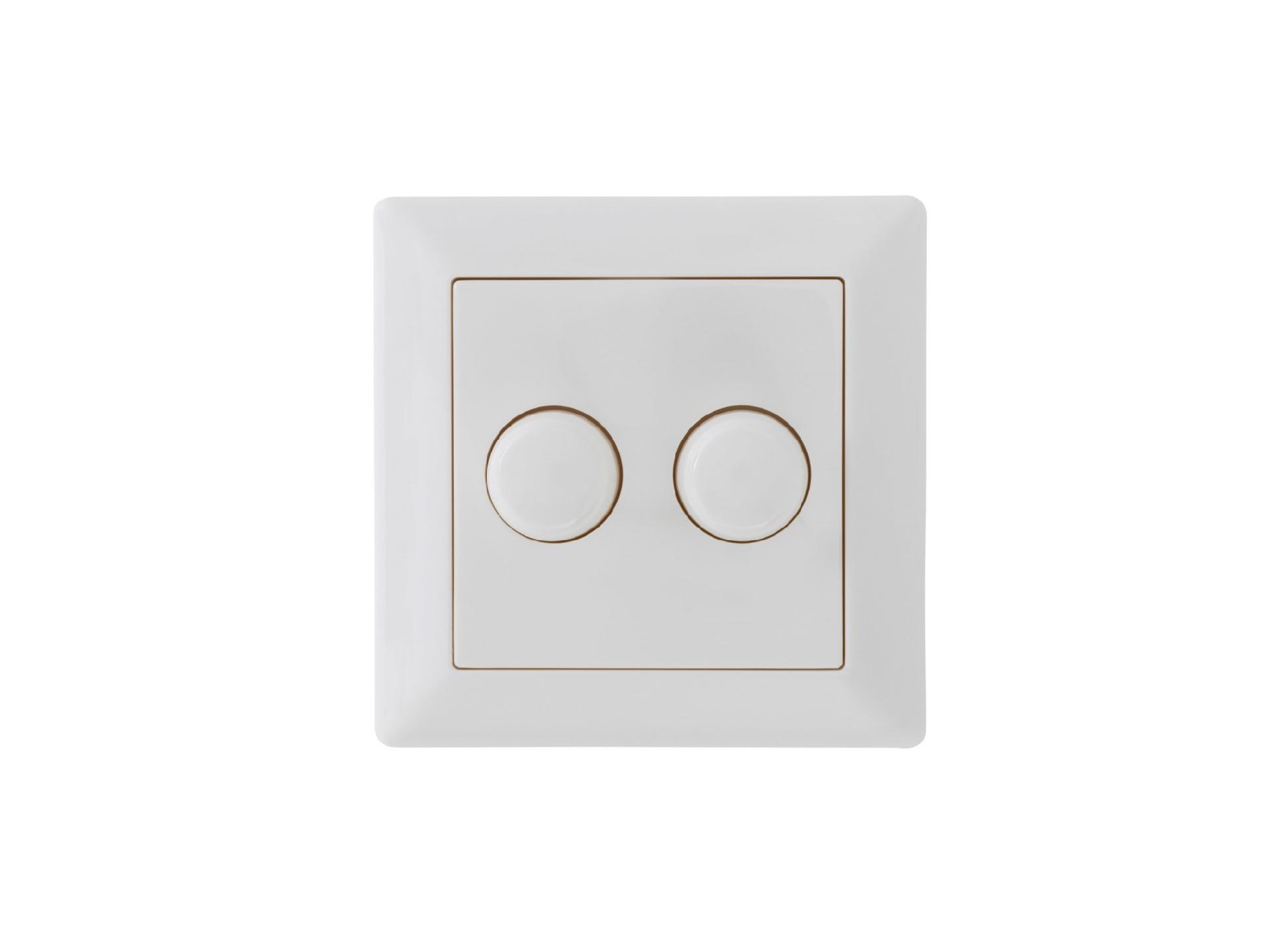 EcoDim Duo dimmerknop wit compleet - geschikt voor GIRA/JUNG/Merten