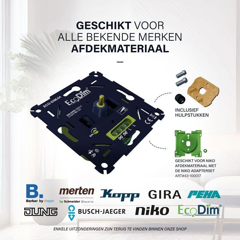 EcoDim LED dimmer inbouw 0-150W (RC) - ECO-DIM.04