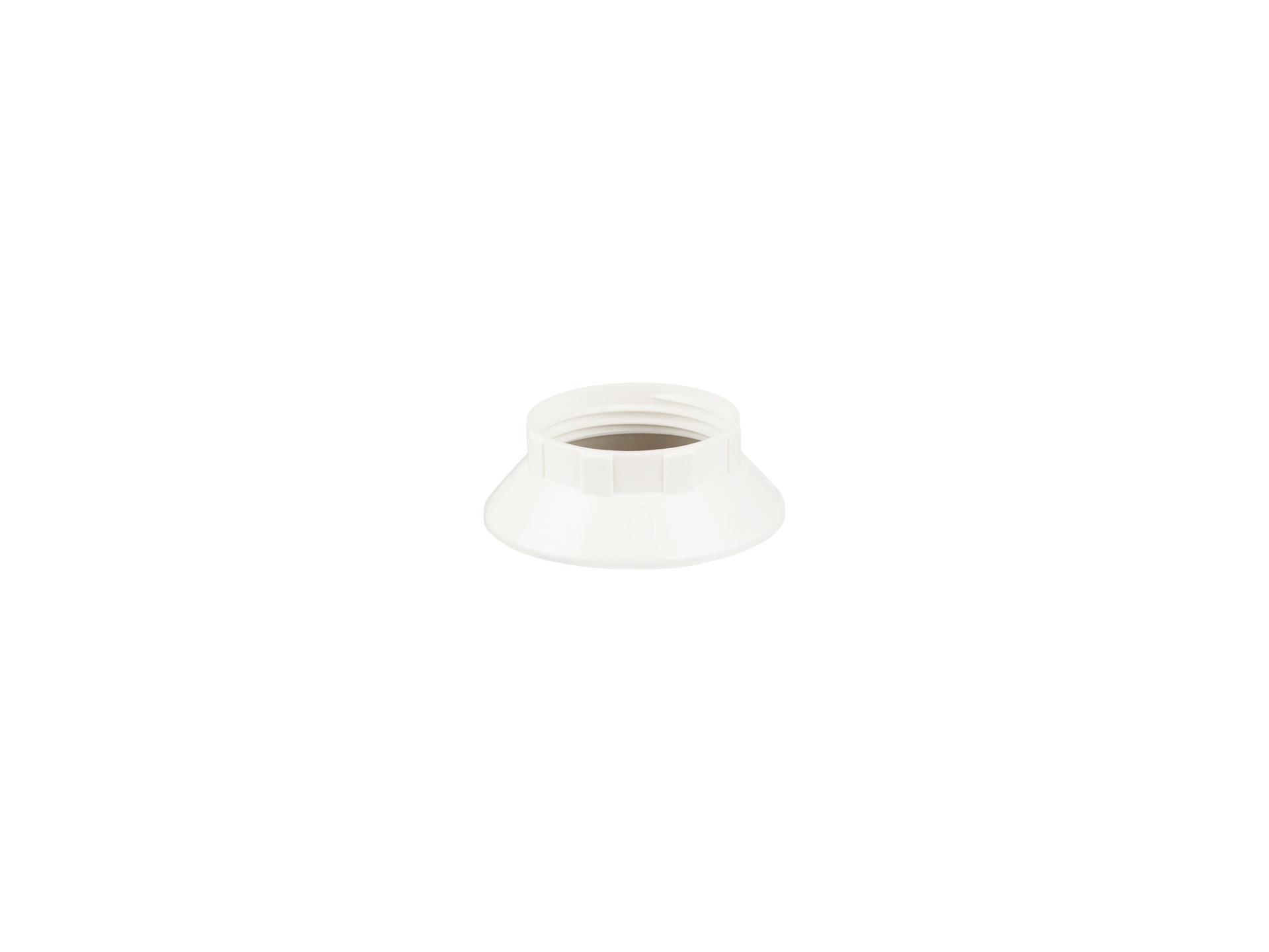 Fitting ring voor E14 fitting - kunststof wit - hoog model