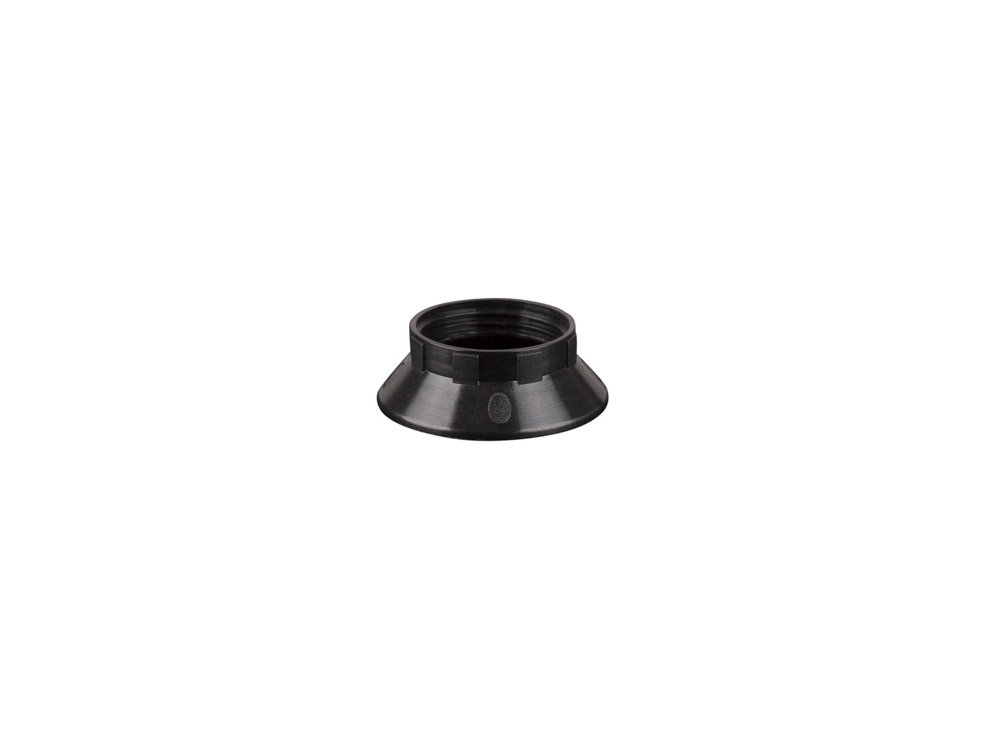 Fitting ring voor E14 fitting - kunststof zwart - hoog model