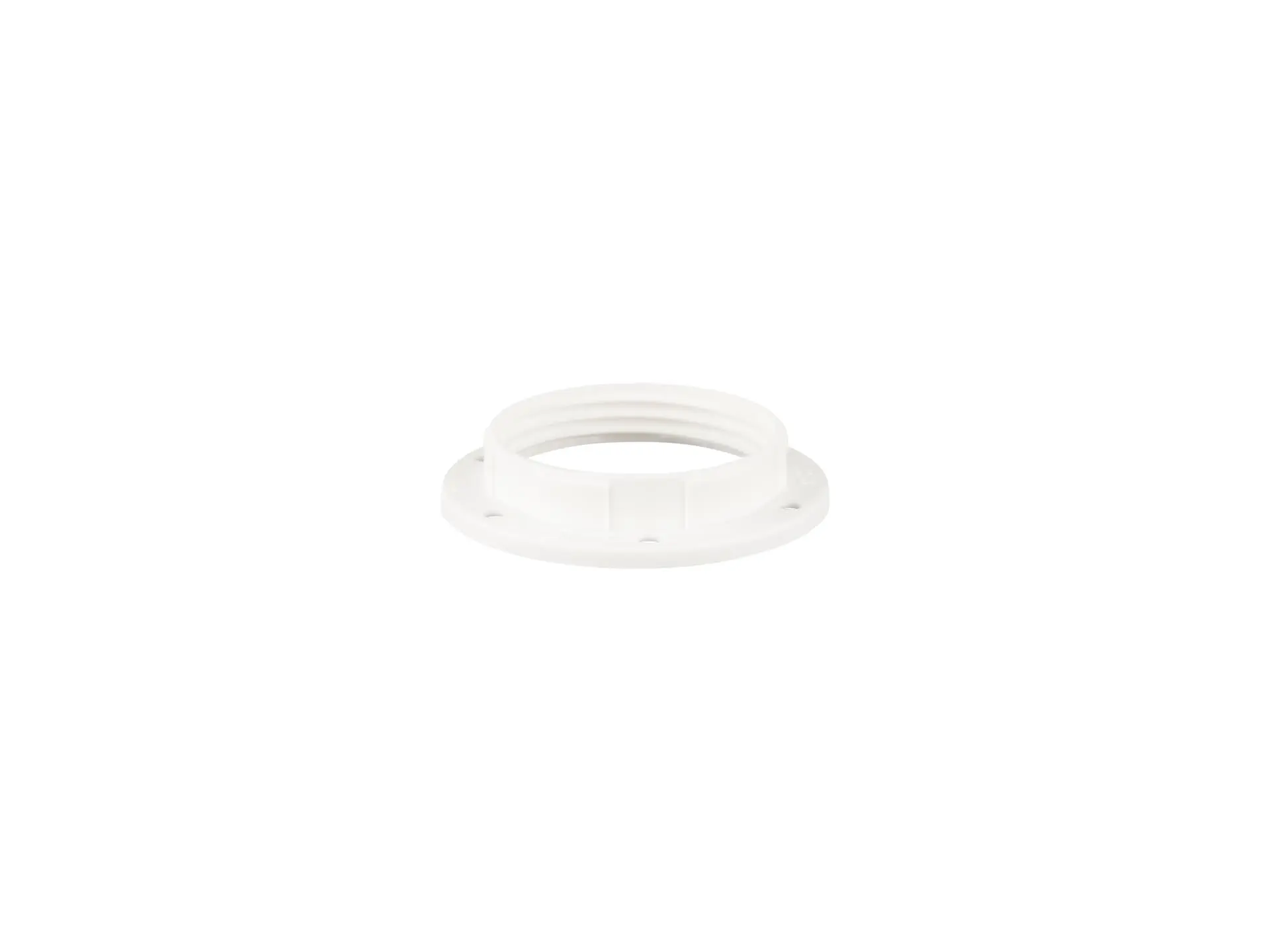 Fitting ring voor E27 fitting - kunststof wit
