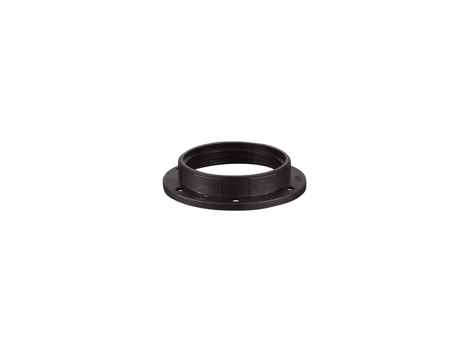 Fitting ring voor E27 fitting - kunststof zwart