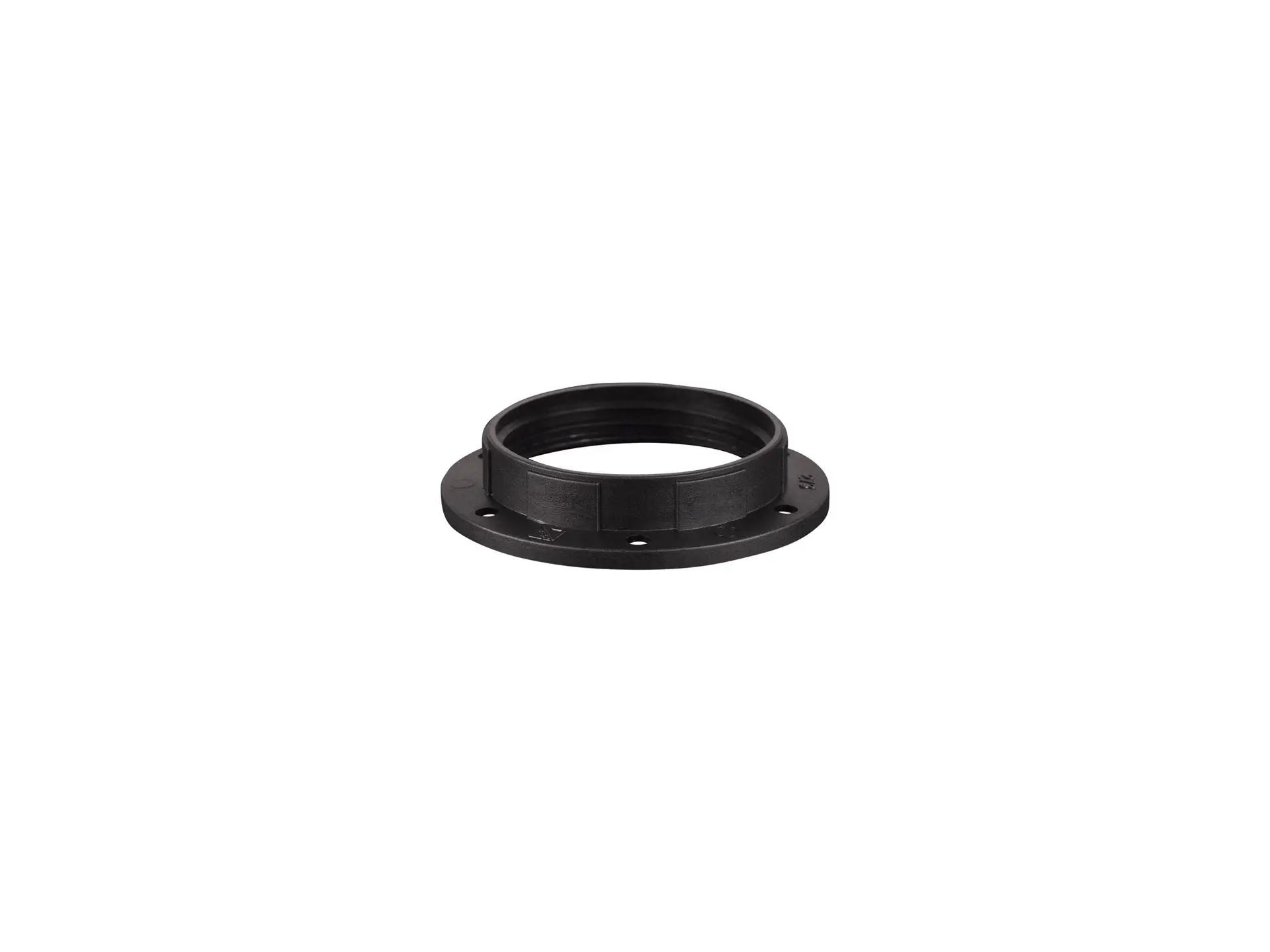 Fitting ring voor E27 fitting - kunststof zwart