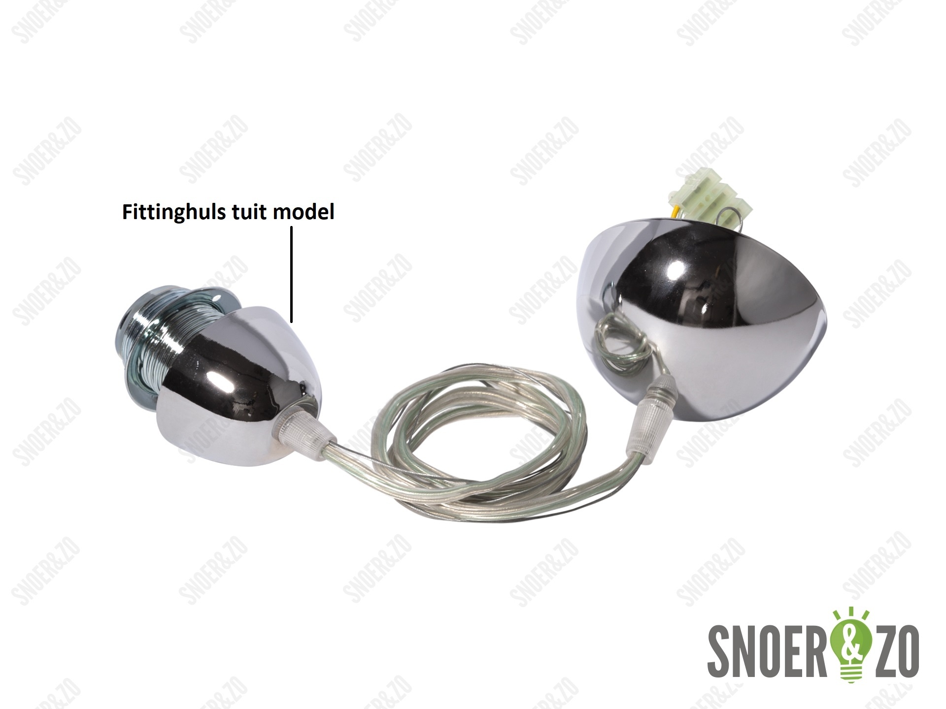 Fittinghuls E27 chroom tuit model