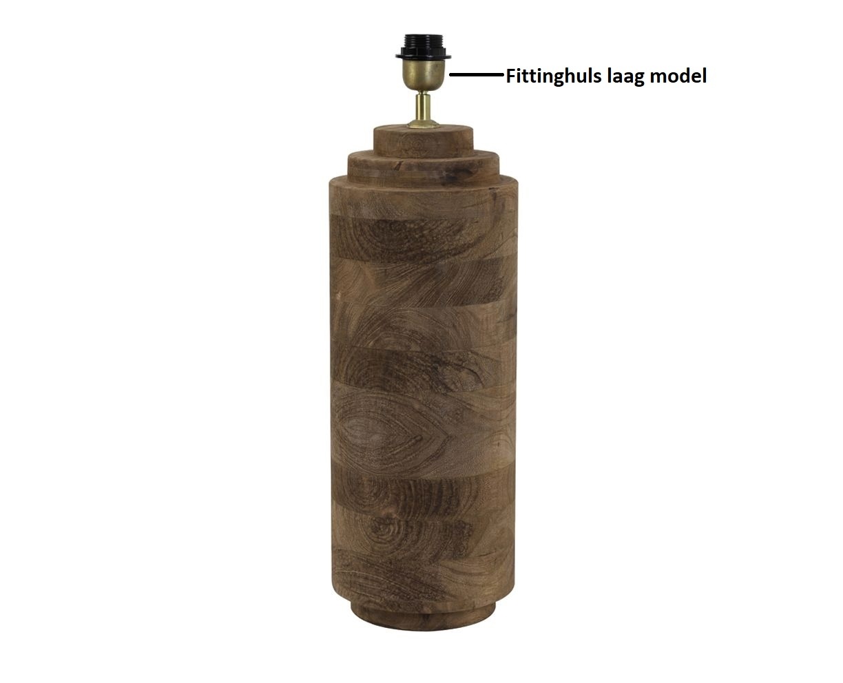 Fittinghuls E27 echt messing laag model